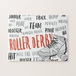 Rollen-Derby-Puzzlespiel Puzzle