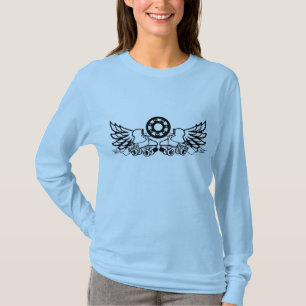 Rollen-Derby-Skate mit Flügeln T-Shirt