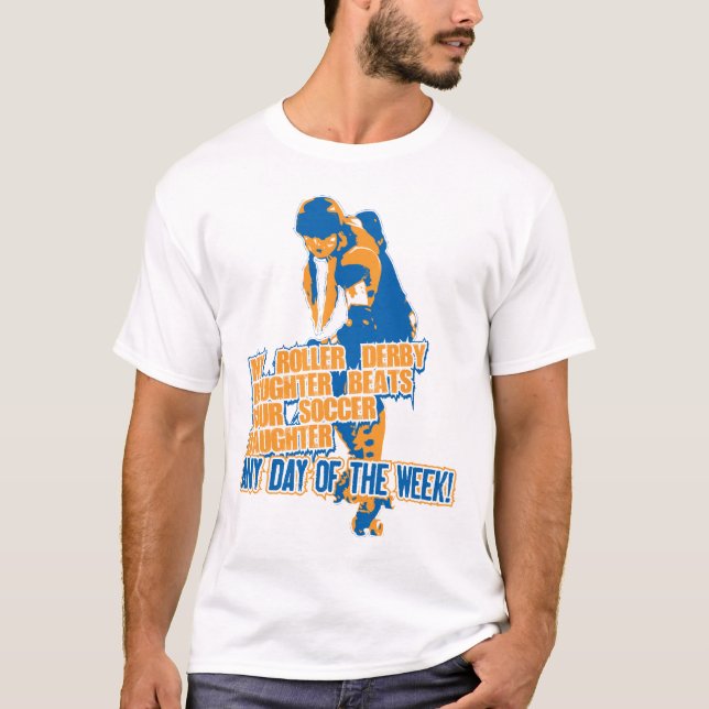 Rollen-Derby-Tochterblau T-Shirt (Vorderseite)