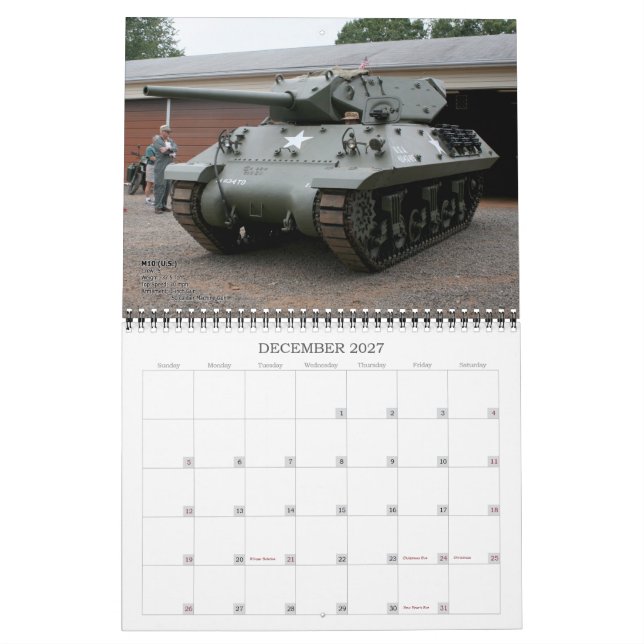 Rollen-Donnerbehälterkalender 2017 Kalender (Dez 2027)