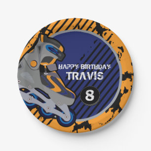 Rollen-Hockey-Party 7 Zoll-Papierplatte Pappteller