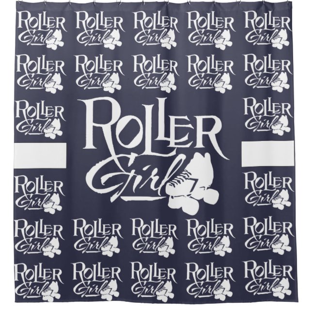 Rollen-Mädchen, Rolle Derby Duschvorhang (Vorderseite)