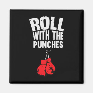 Rollen mit den Boxhandschuhen Magnet