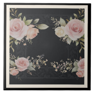Rollen mit Rose Viktorianischer Stil Fliese