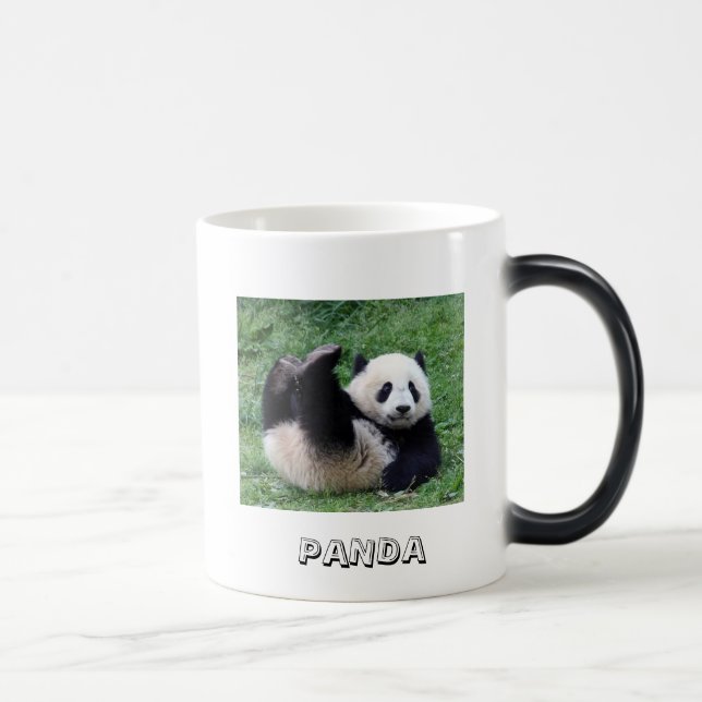 Rollen-Panda-Tasse Verwandlungstasse (Rechts)