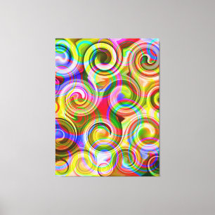 Rollen Pastel geometrisch abstrakt Leinwanddruck