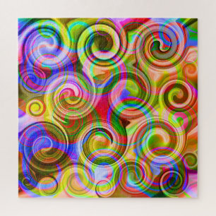 Rollen Pastel geometrisch abstrakt Puzzle