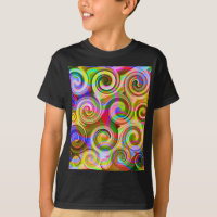 Rollen Pastel geometrischer abstrakter T - Shirt