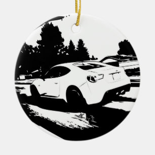 Rollen-Schuss des Scions-FR-S Keramik Ornament