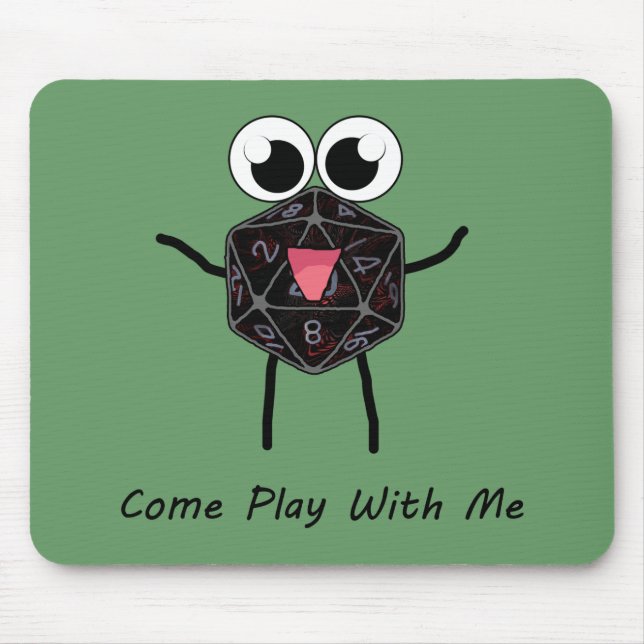 Rollen Sie die Würfel Mousepad (Vorne)