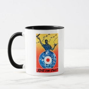 Rollen Sie sie heraus königliche kanadische Tasse