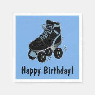 Rollen-Skate-alles Gute zum Geburtstag Serviette