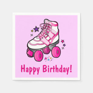 Rollen-Skate-alles Gute zum Geburtstag Serviette
