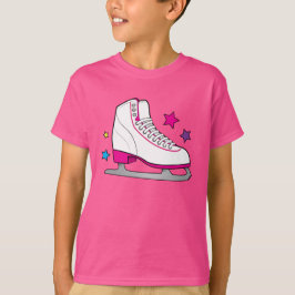 Rollen-Skate im Rosa T-Shirt