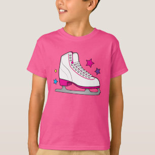 Rollen-Skate im Rosa T-Shirt