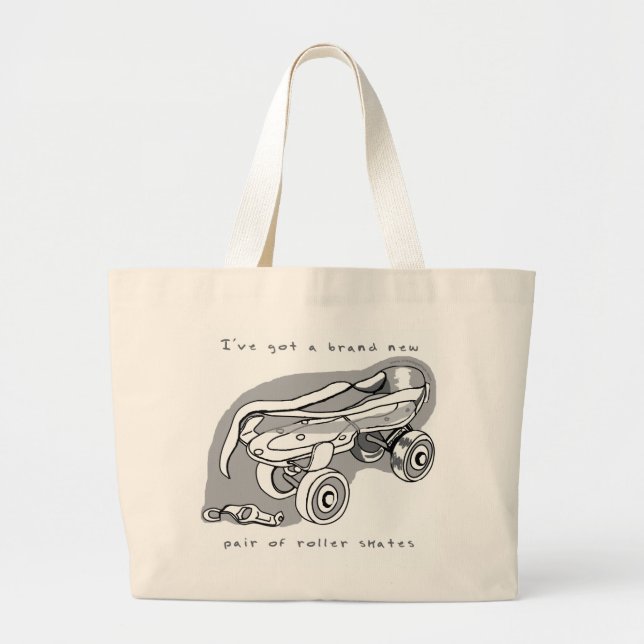 Rollen-Skate-Schlüssel-Tunnel-bohrwagenTasche Jumbo Stoffbeutel (Vorne)