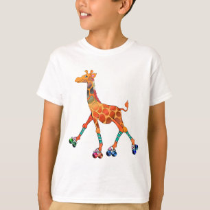 Rollen-Skaten-Giraffe T-Shirt