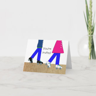 Rollen-Skaten-Party Einladung