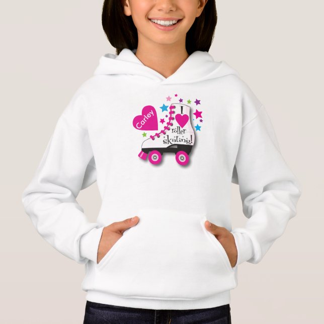 Rollen-Skatepersonalisierter Hoodie (Vorderseite)