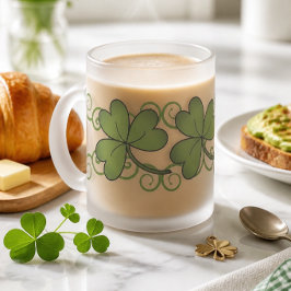 Rollen und Kleeblatt Mattglastasse