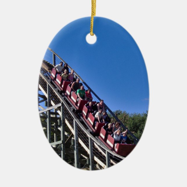 Rollen-Untersetzer Keramik Ornament (Vorne)