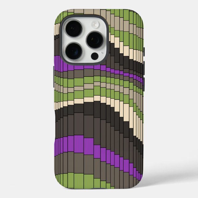 Rollen-Untersetzer-Vintages psychedelisches Case-Mate iPhone Hülle (Rückseite)