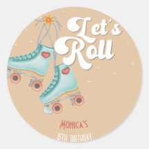 Rollen wir die Retrowalze Skate Geburtstagsparty