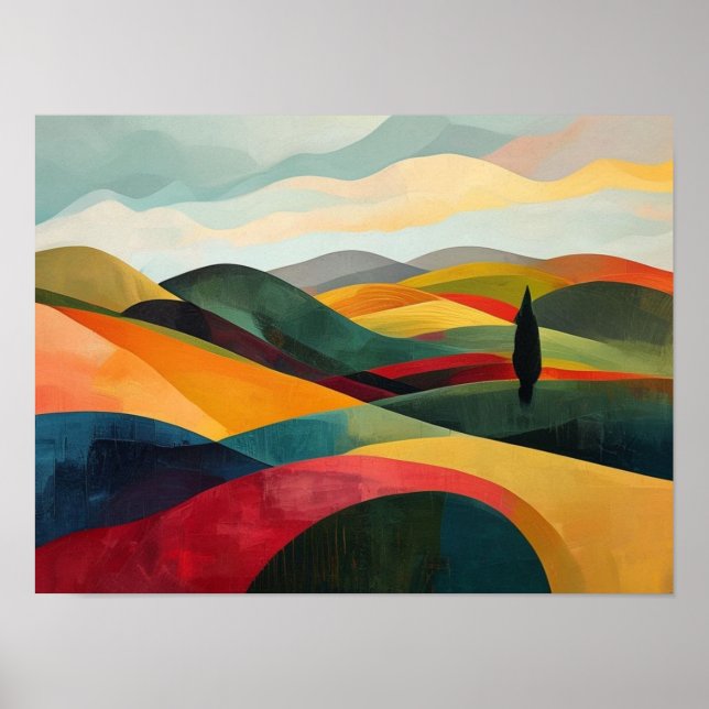Rollende chromatische Horizonte Poster (Vorne)