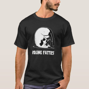 Rollende Fettleibige Katze Katze Katze Vater Tie T-Shirt