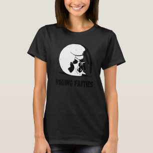 Rollende Fettleibige Katze Katze Outfit Katzenva T-Shirt