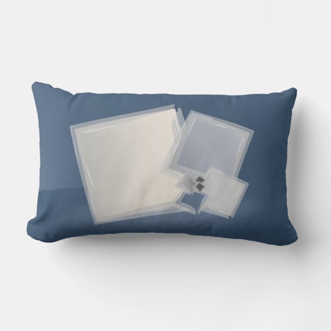 Rollende Fibonacci-Quadrate Lendenkissen (Vorderseite)