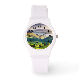 Rollende Hügel - Landschaftsfoto Armbanduhr