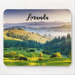 Rollende Hügel - Landschaftsfoto Mousepad