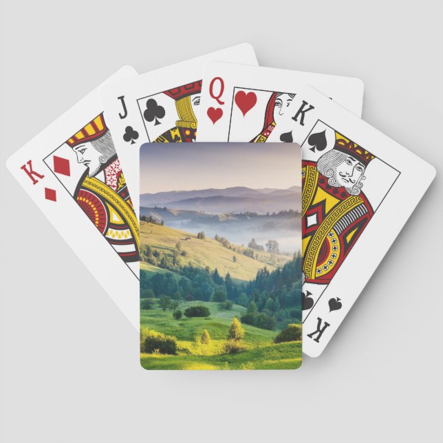 Rollende Hügel - Landschaftsfoto Spielkarten (Rückseite)