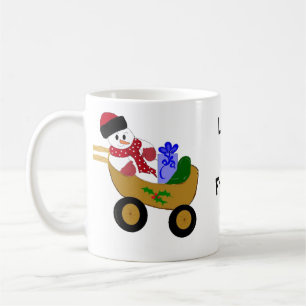 Rollender Schneemann Tasse