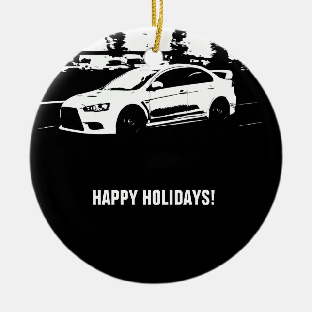 Rollender Schuss der Evolution 10 Keramik Ornament (Vorne)