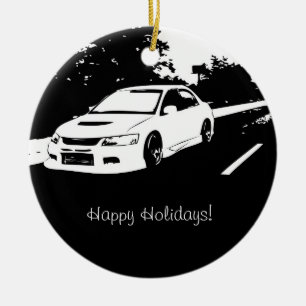 Rollender Schuss der Evolution 9 Keramik Ornament