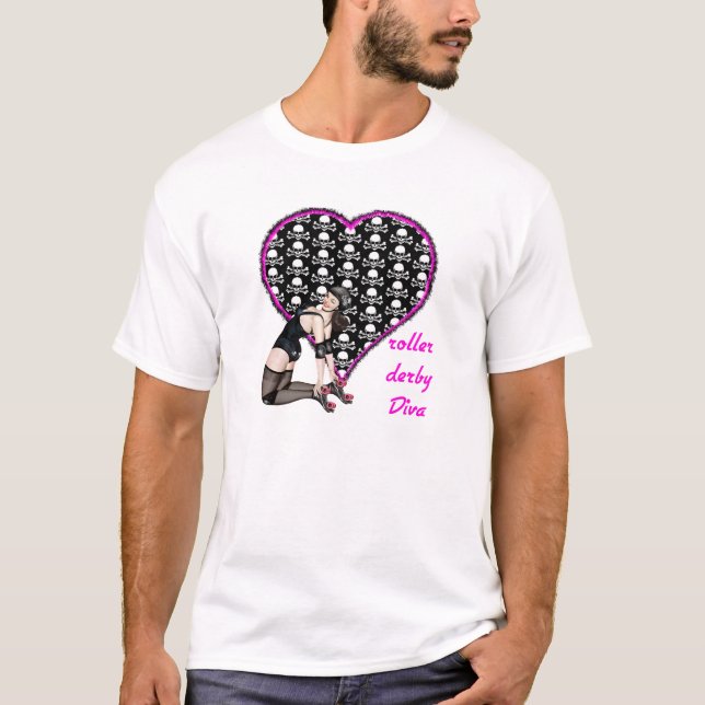 Rollenderby-Diva T-Shirt (Vorderseite)