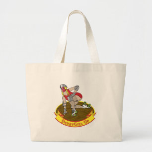 Rollenderby-Mädchen herauf Tasche