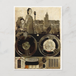 Rollendes Band Postkarte