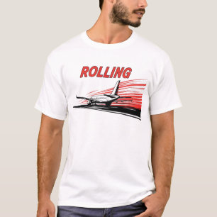 Rollendes Flugzeugs Aviation T-Shirt