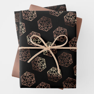 Rollenmuster   Red PNP Tabletop Role Player Diät Geschenkpapier Set