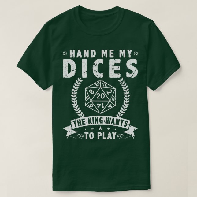 Rollenspiel D20 Dice Tabletop Rollenspiel 1 T-Shirt (Design vorne)