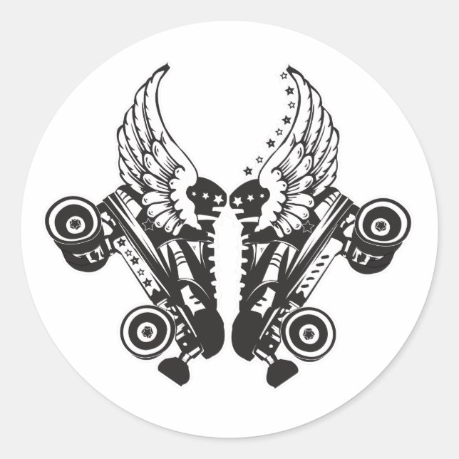 Rollentrockner Runder Aufkleber (Vorderseite)