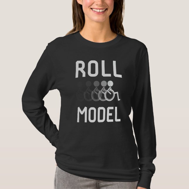 Rollenvorbild Behinderungsbewusstsein Pwd Rollstuh T-Shirt (Vorderseite)