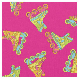 Roller Blades 90er Niedlichen Skate Pink Girls Stoff