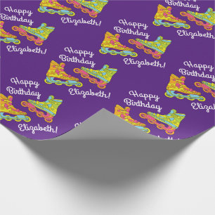 Roller Blades Skate Kindergeburtstag Party Skaten Geschenkpapier