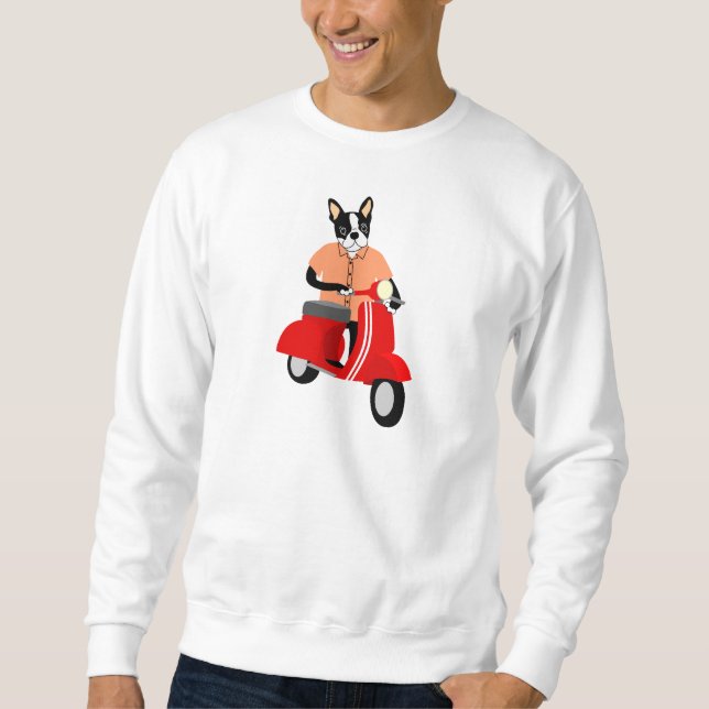 Roller Bostons Terrier Sweatshirt (Vorderseite)