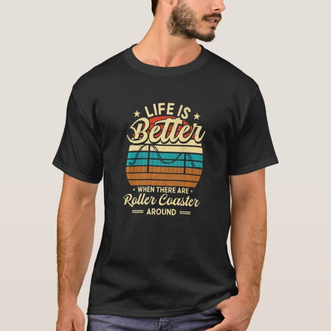 Roller Coaster For Carnival Ride T-Shirt (Vorderseite)