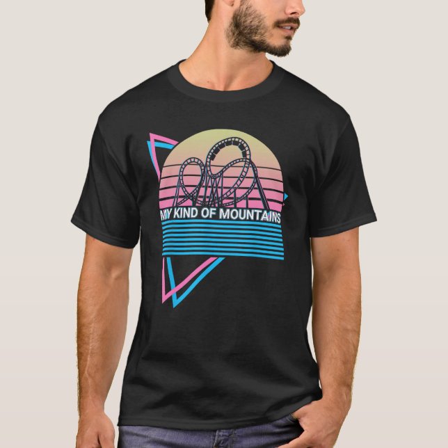 Roller Coaster Rollercoaster Retro My Kind Of Moun T-Shirt (Vorderseite)